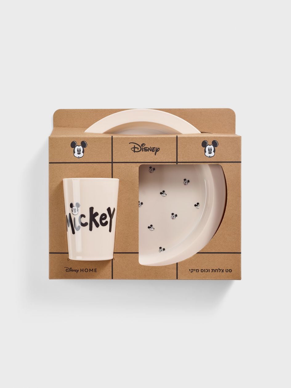 סט צלחת וכוס MICKEY