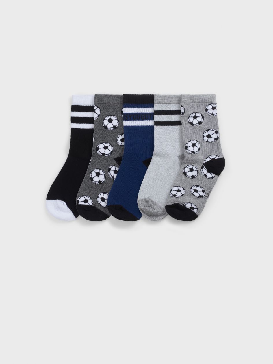 מארז 5 גרביים באורך רגיל FOOTBALL