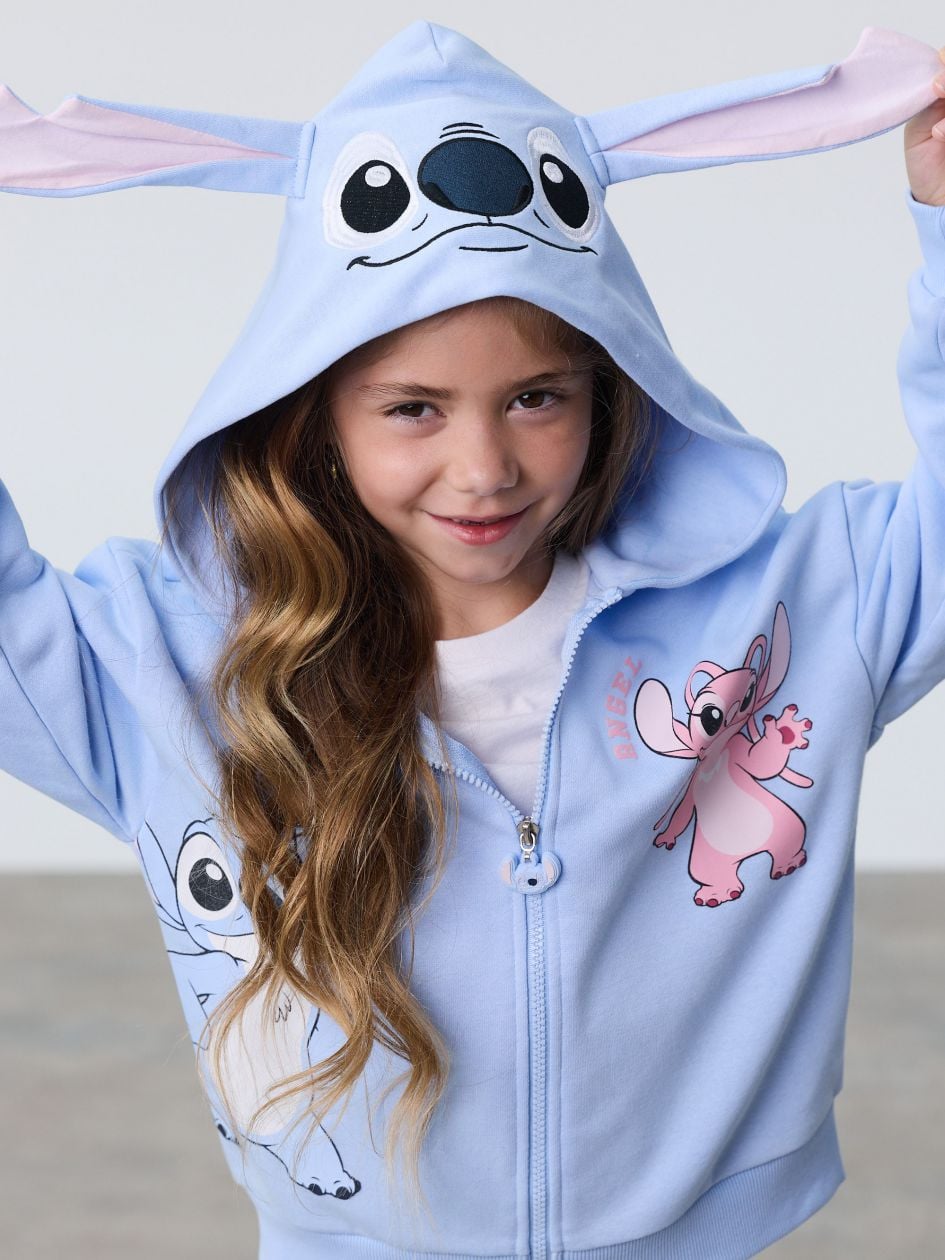 סווטשירט קפוצ’ון פרנץ’ טרי STITCH