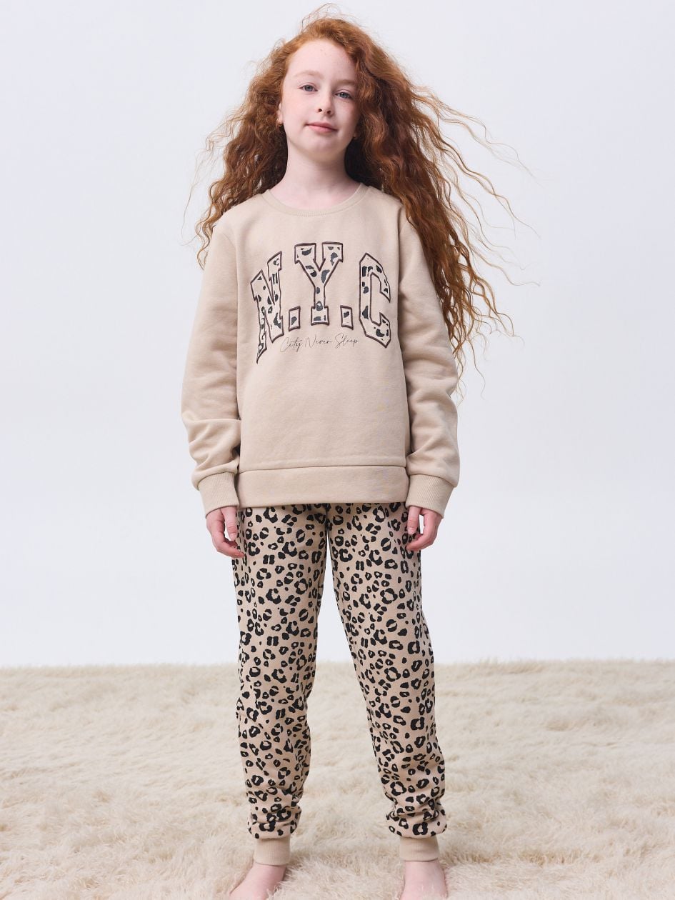 סט פיג’מה פוטר LEOPARD