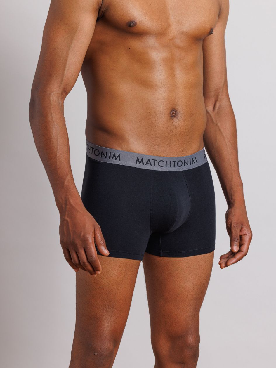 מארז 3 תחתוני בוקסר צמודים וקצרים COTTON STRETCH