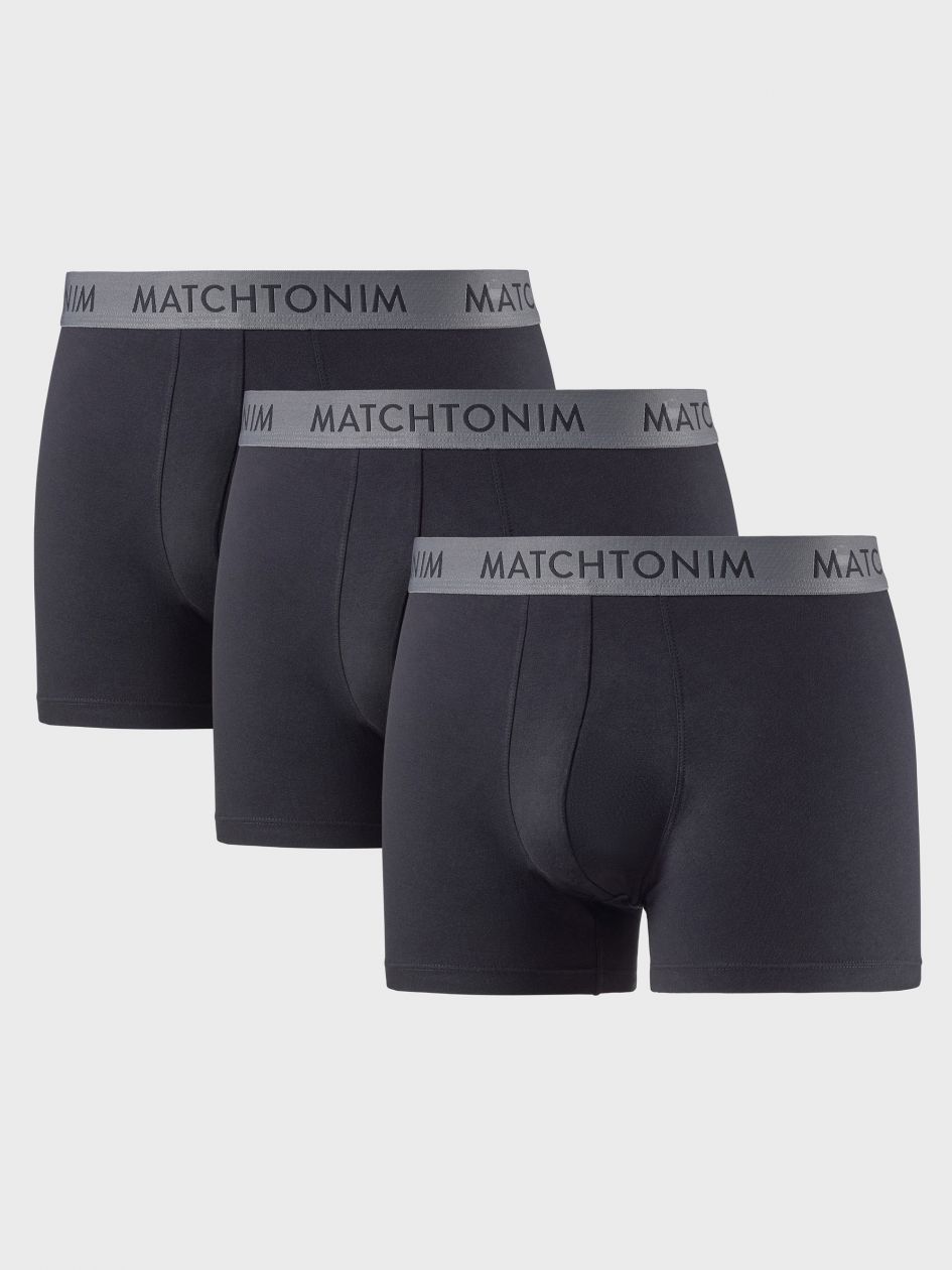 מארז 3 תחתוני בוקסר צמודים וקצרים COTTON STRETCH