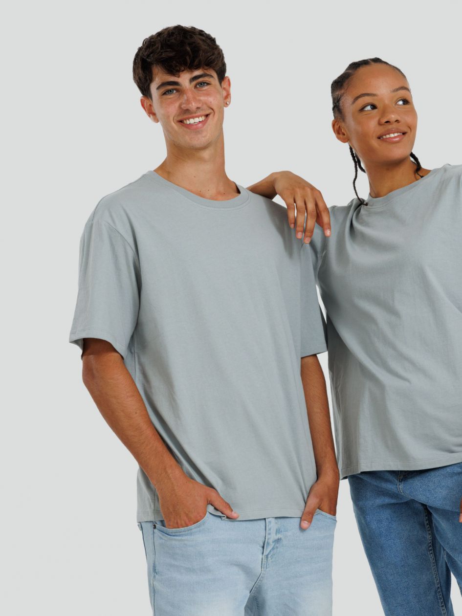 חולצה קצרה אוברסייז צווארון עגול UNISEX