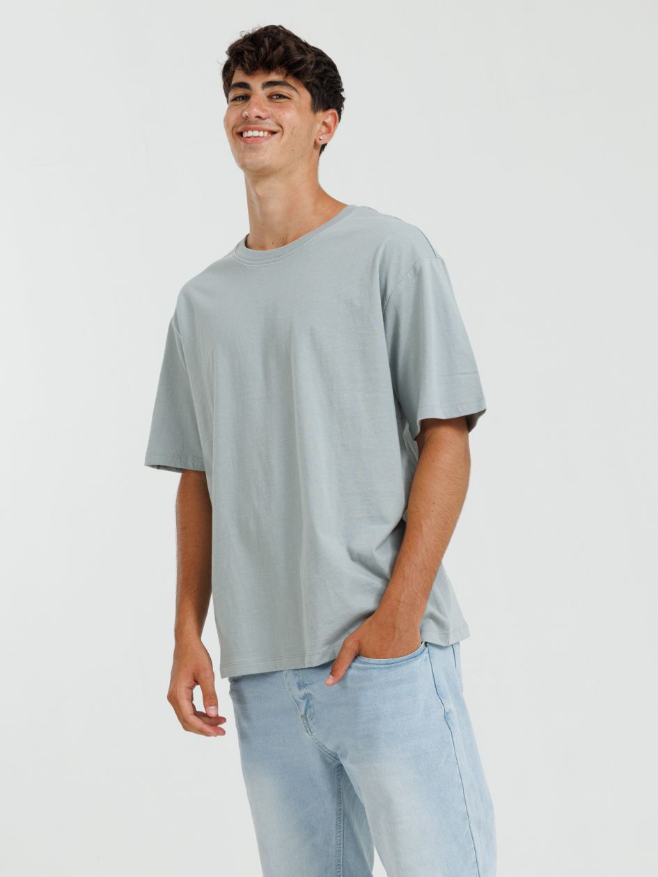 חולצה קצרה אוברסייז צווארון עגול UNISEX