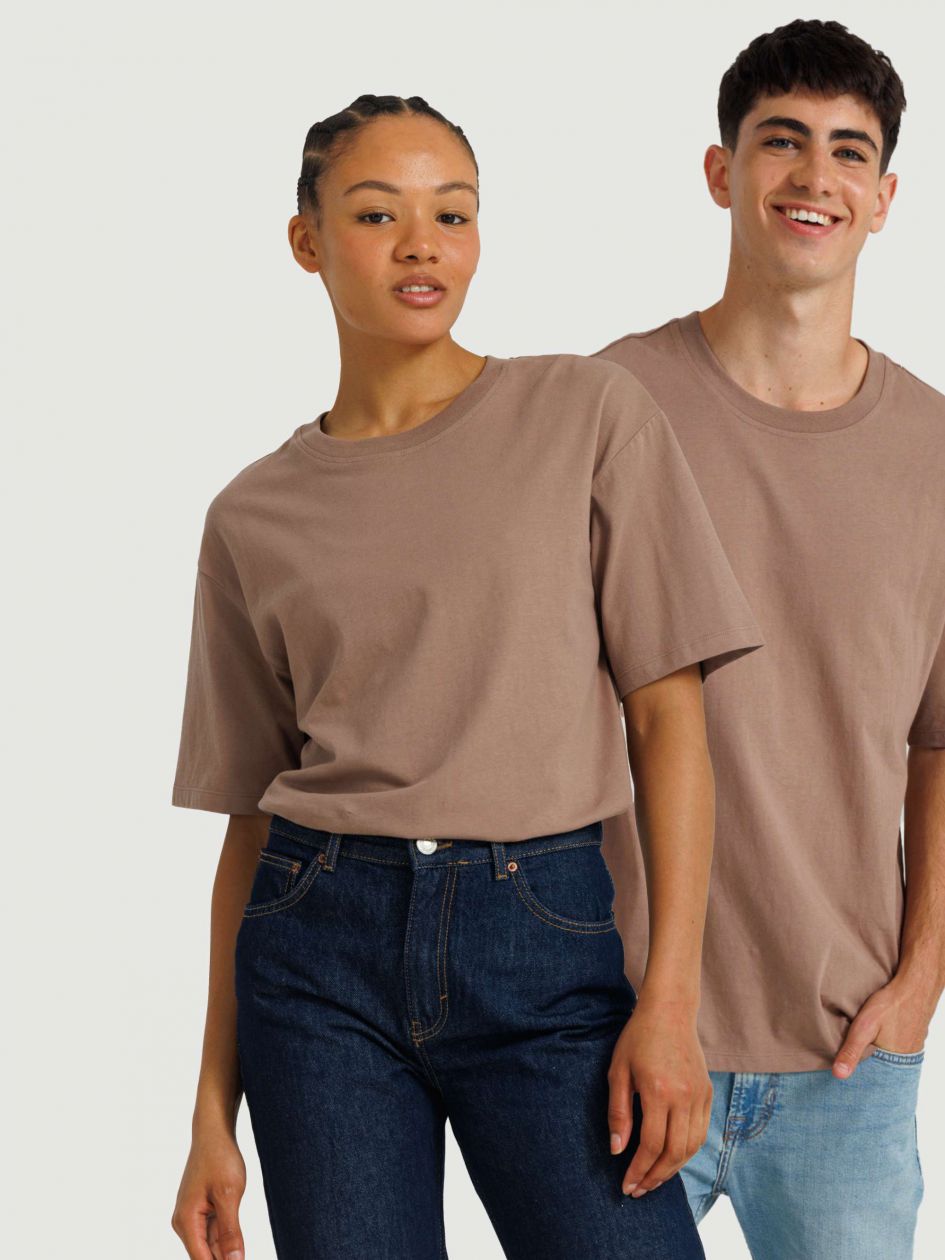 חולצה קצרה אוברסייז צווארון עגול UNISEX