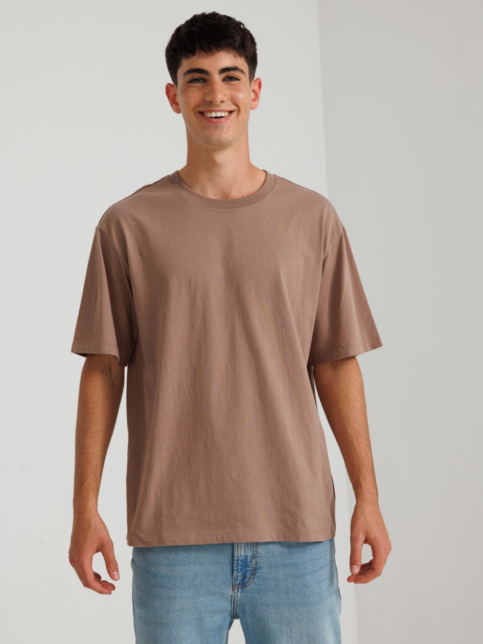 חולצה קצרה אוברסייז צווארון עגול UNISEX