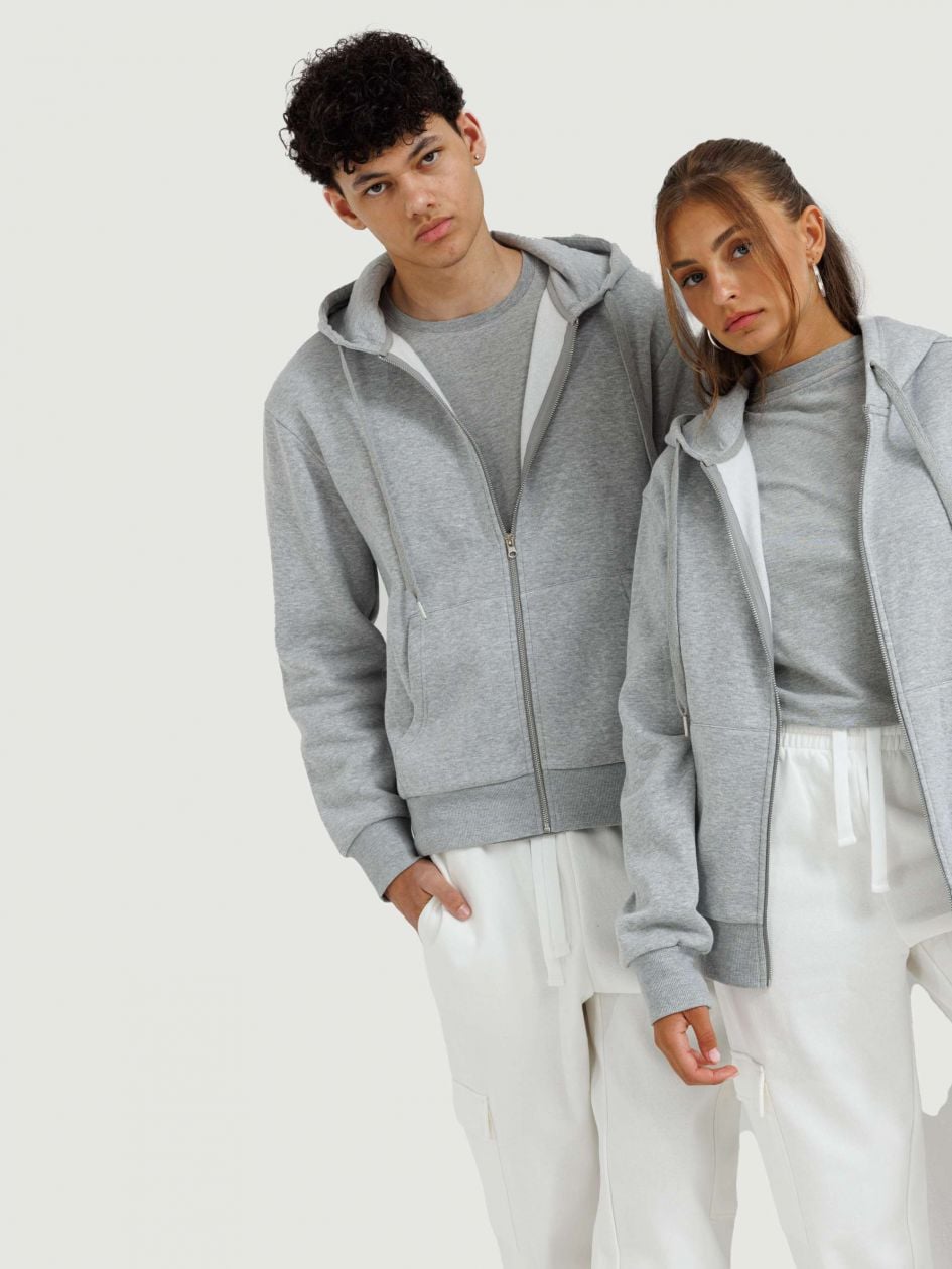 סווטשירט קפוצ’ון פוטר עם רוכסן UNISEX