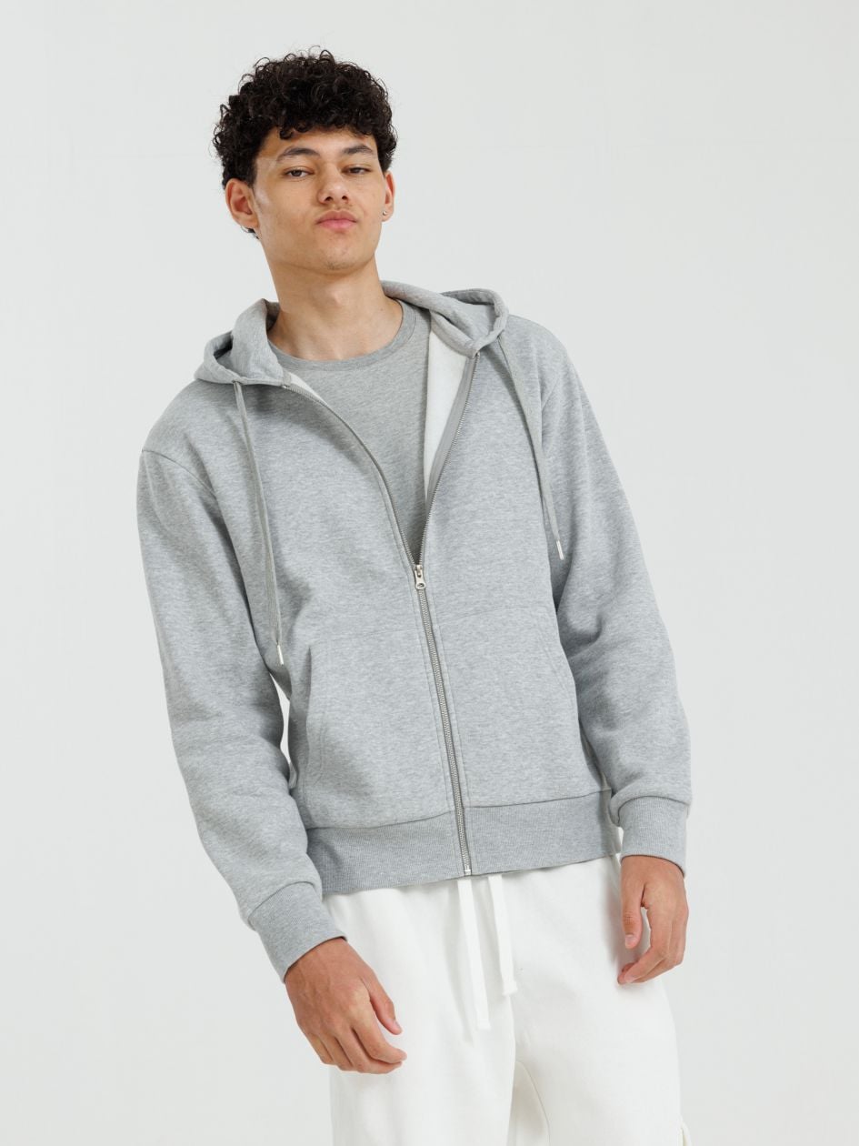 סווטשירט קפוצ’ון פוטר עם רוכסן UNISEX
