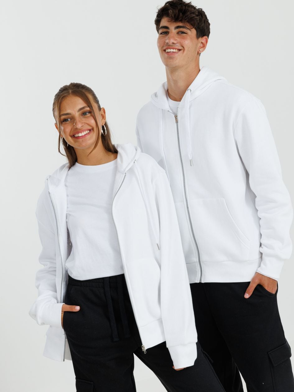 סווטשירט קפוצ’ון פוטר עם רוכסן UNISEX