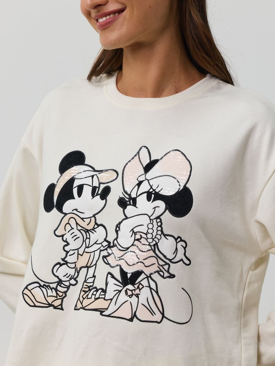 סט פיג’מה ארוכה פרנץ’ טרי MICKEY AND MINNIE