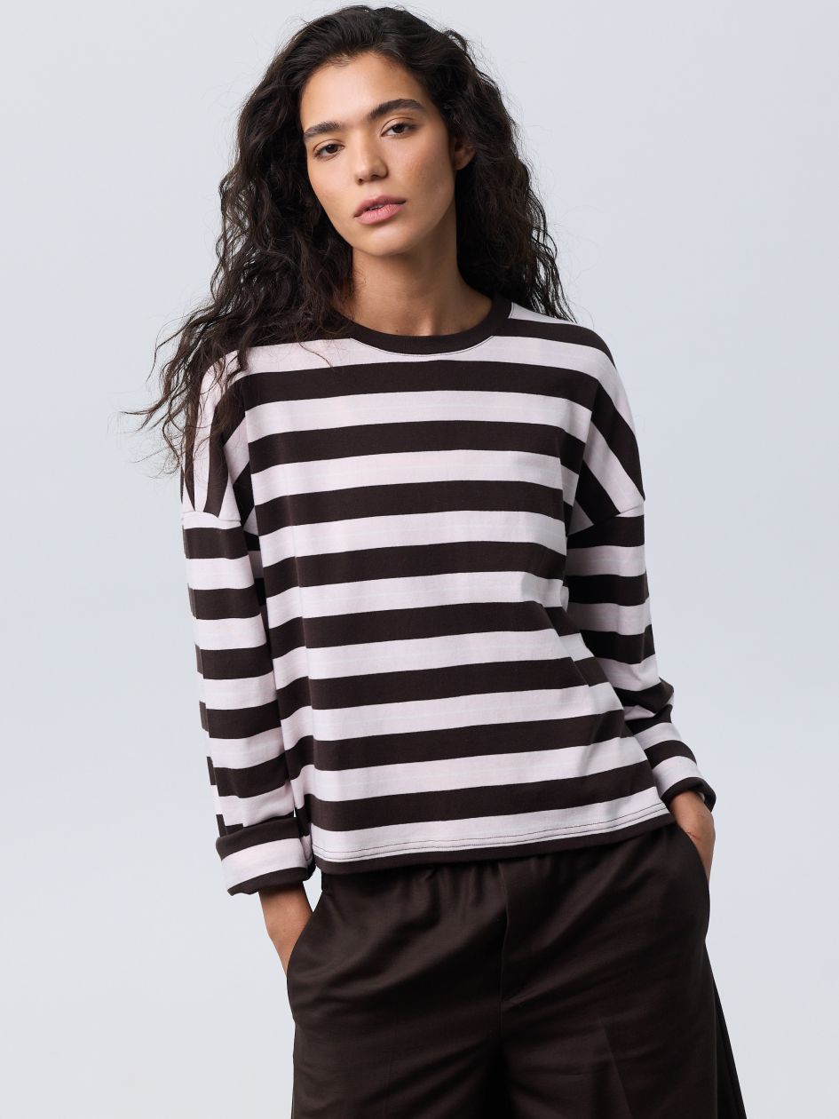 חולצה ארוכה צווארון עגול