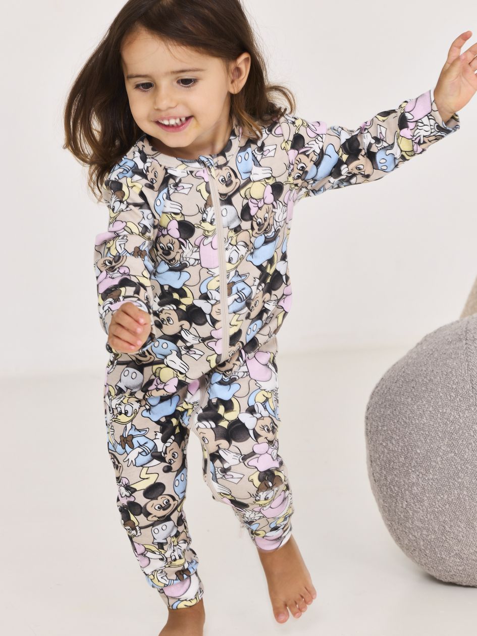 אוברול ארוך דק עם שני רוכסנים דו כיוונים MICKEY & FREINDS