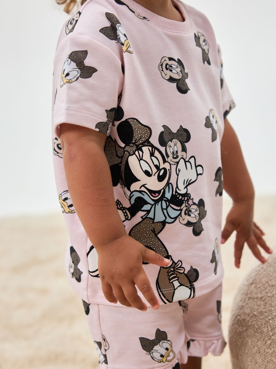 סט פיג’מה פרנץ’ טרי עם סרט ראש MINNIE