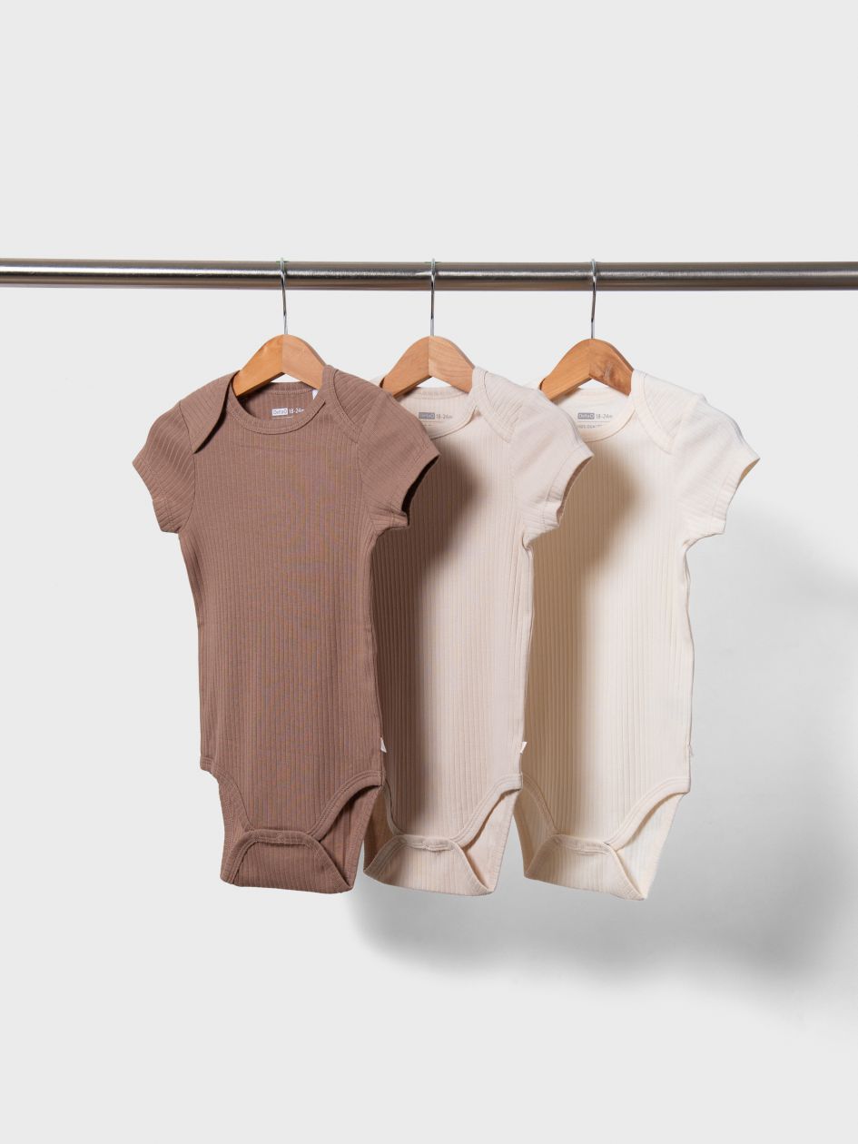 מארז 3 בגדי גוף שרוול קצר