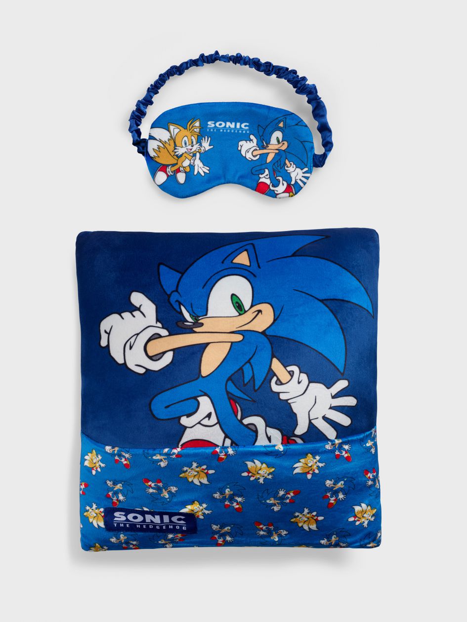 סט כרית וכיסוי עיניים SONIC