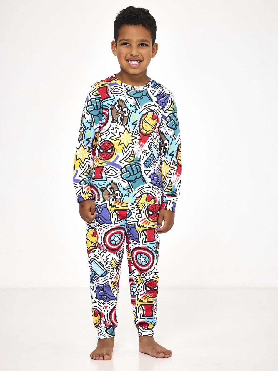 סט פיג’מה ארוכה דקה AVENGERS