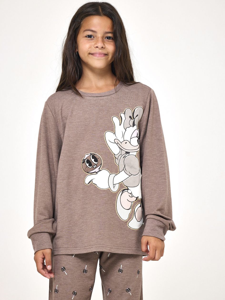 סט פיג’מה ארוכה דקה DAISY