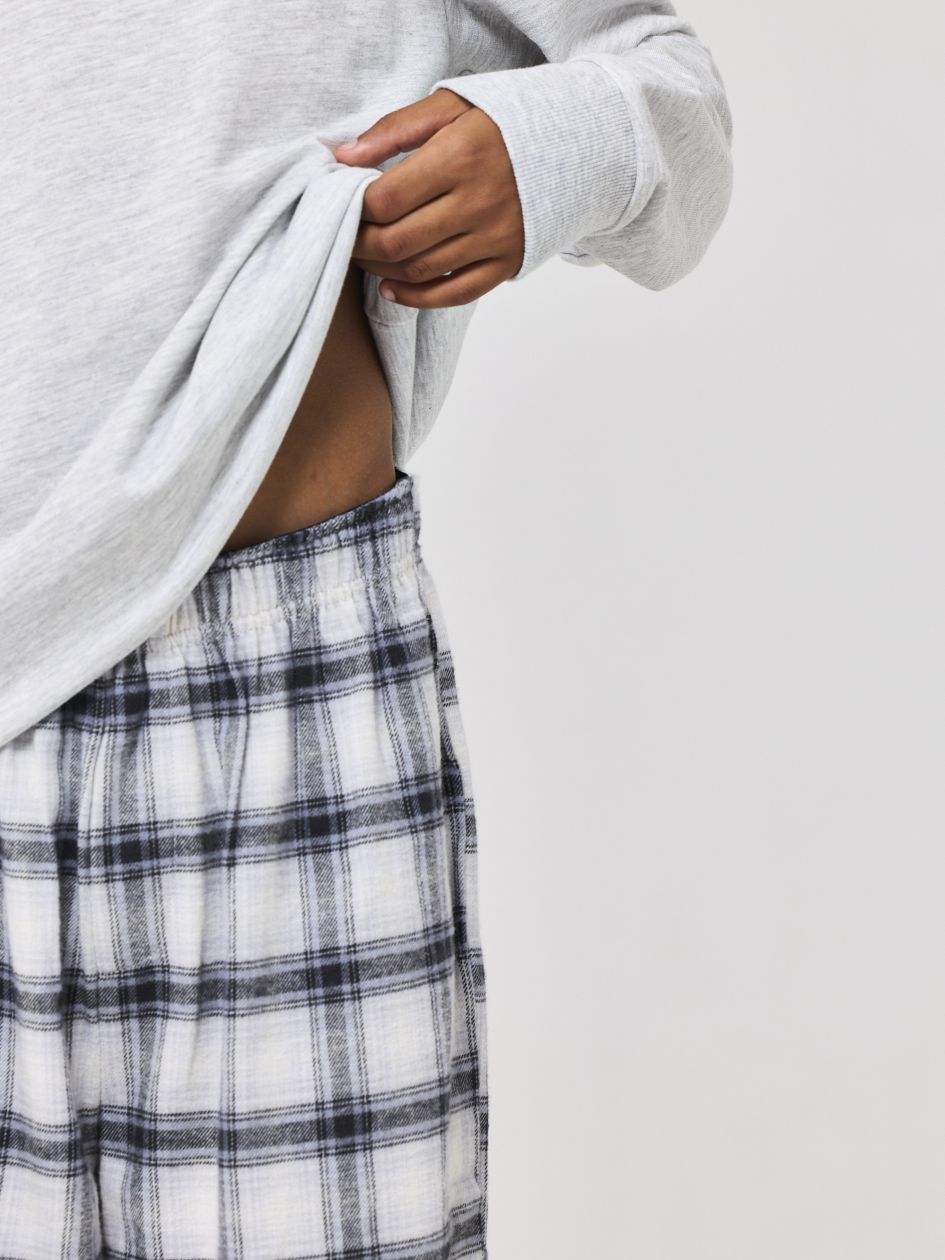 סט פיג’מה פלנל