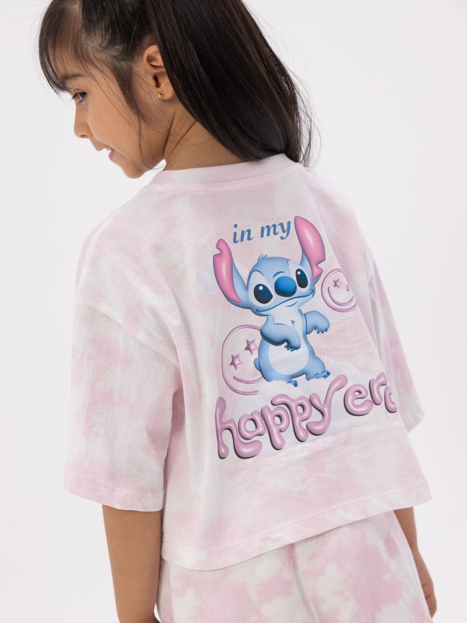 טי שירט קרופ אוברסייז STITCH