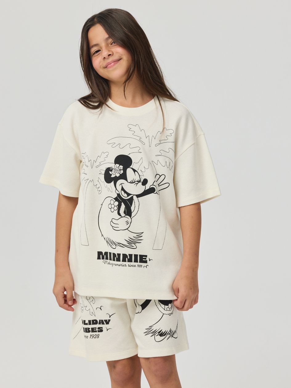 סט פיג’מה קצרה וופל MINNIE