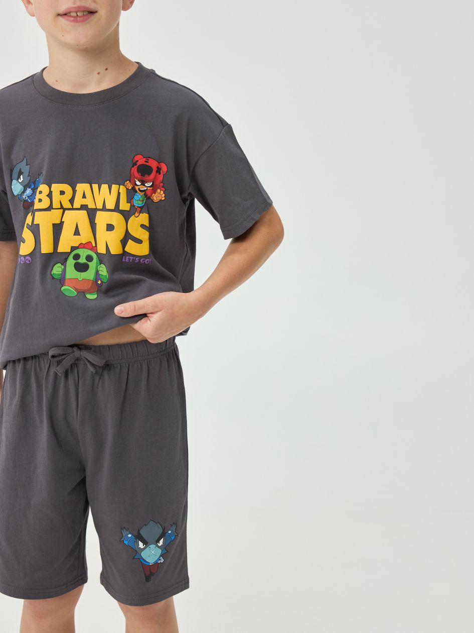 סט פיג’מה קצרה BRAWLSTARS