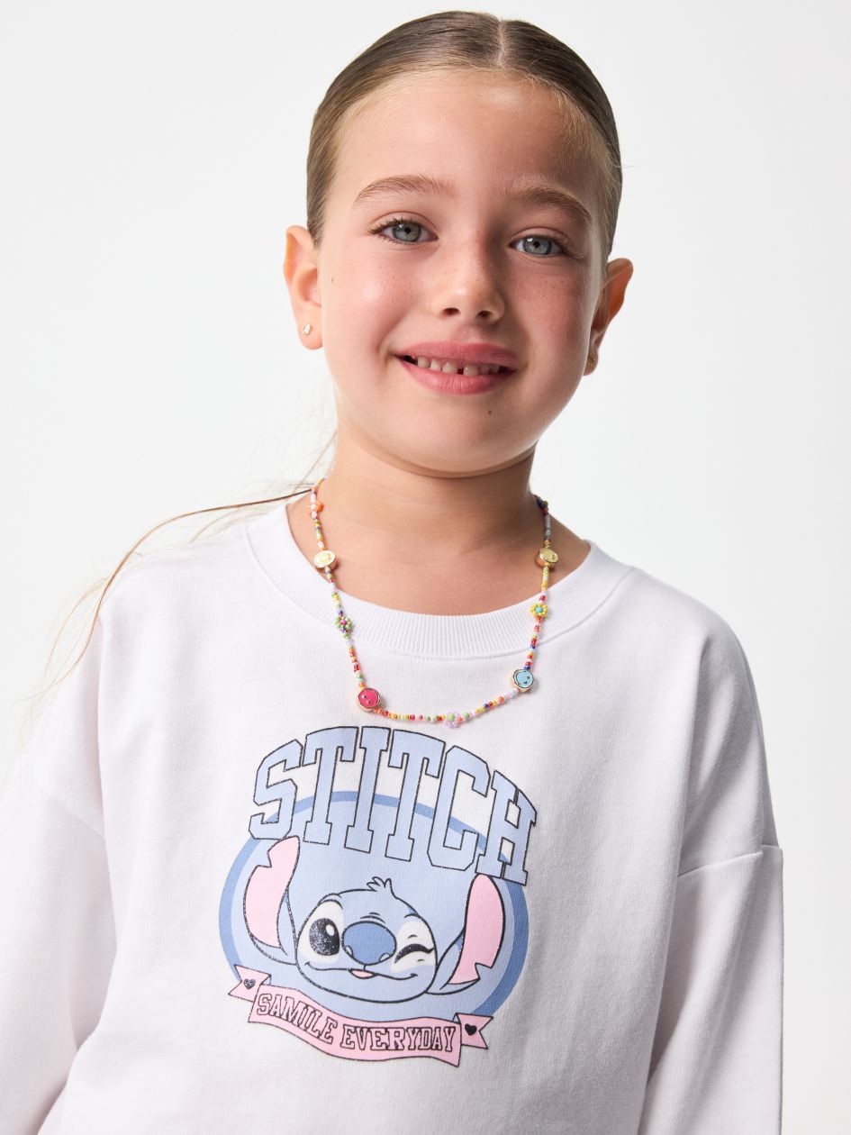 שמלה מסתובבת שרוול ארוך פרנץ’ טרי STITCH