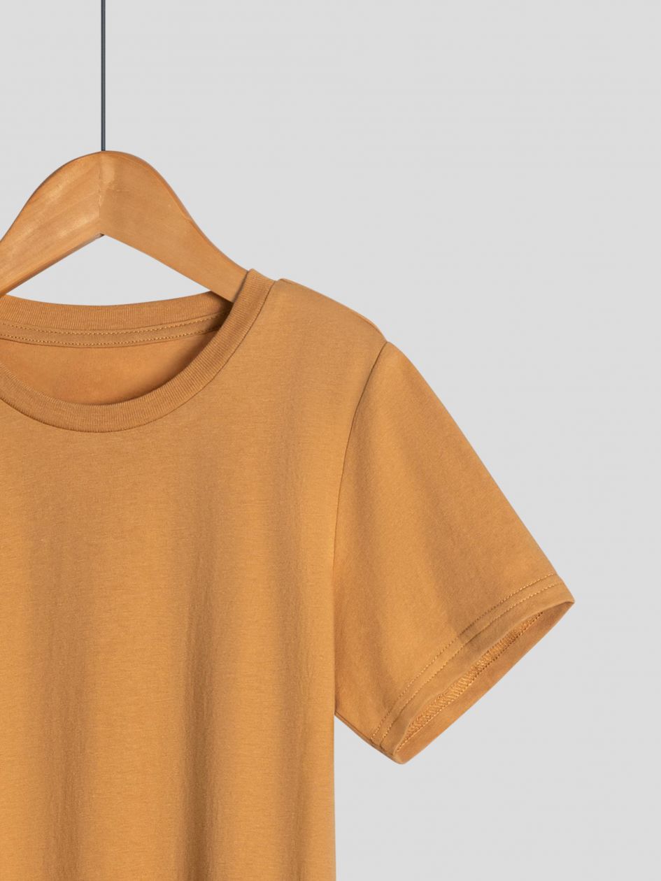 חולצה קצרה צווארון עגול לילדים