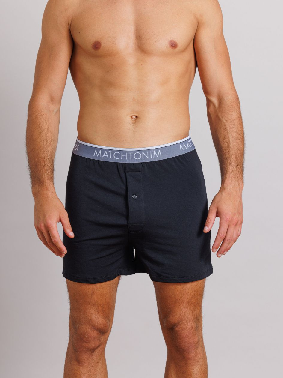 מארז 2 בוקסרים קצרים ורחבים מבד רפיברה