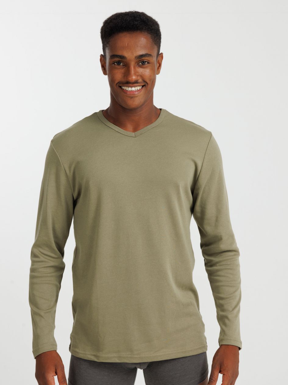 מארז 2 חולצות פלנל צווארון וי SLIM FIT