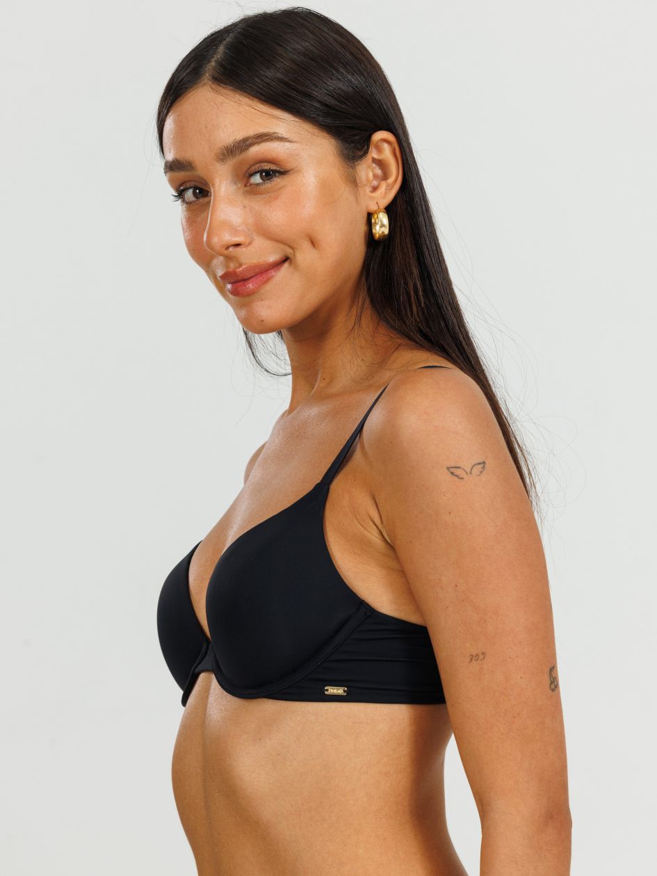 חזיית פוש אפ עם ברזלים מבד מיקרופייבר