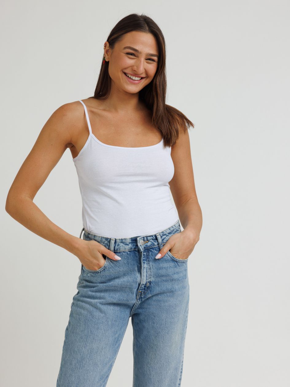 גופיית ספגטי BASIC לנשים