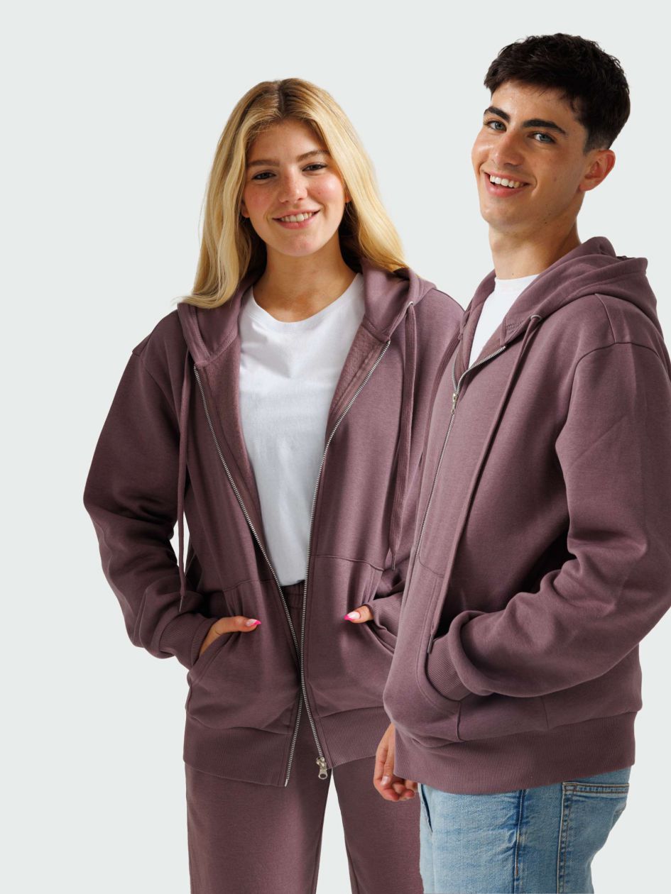 סווטשירט קפוצ’ון פוטר עם רוכסן UNISEX