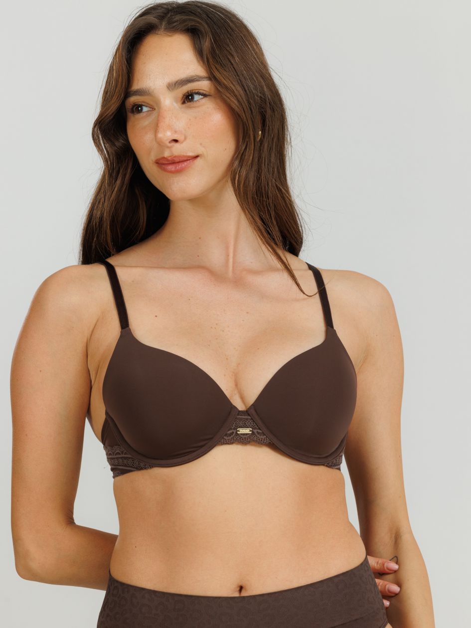 חזיית מיקרופייבר עם ברזלים וריפוד קל