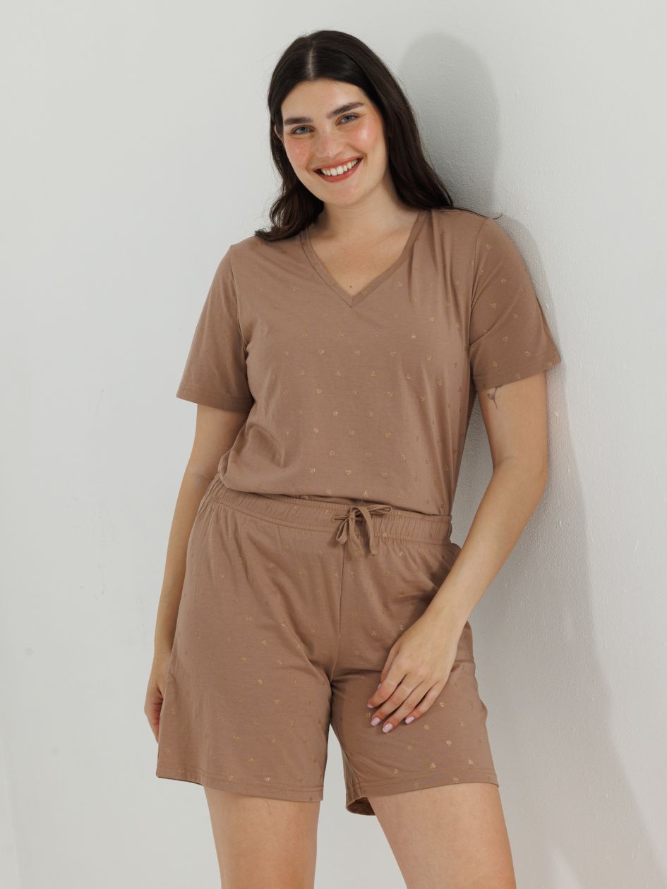 סט פיג’מה קצרה HEARTS