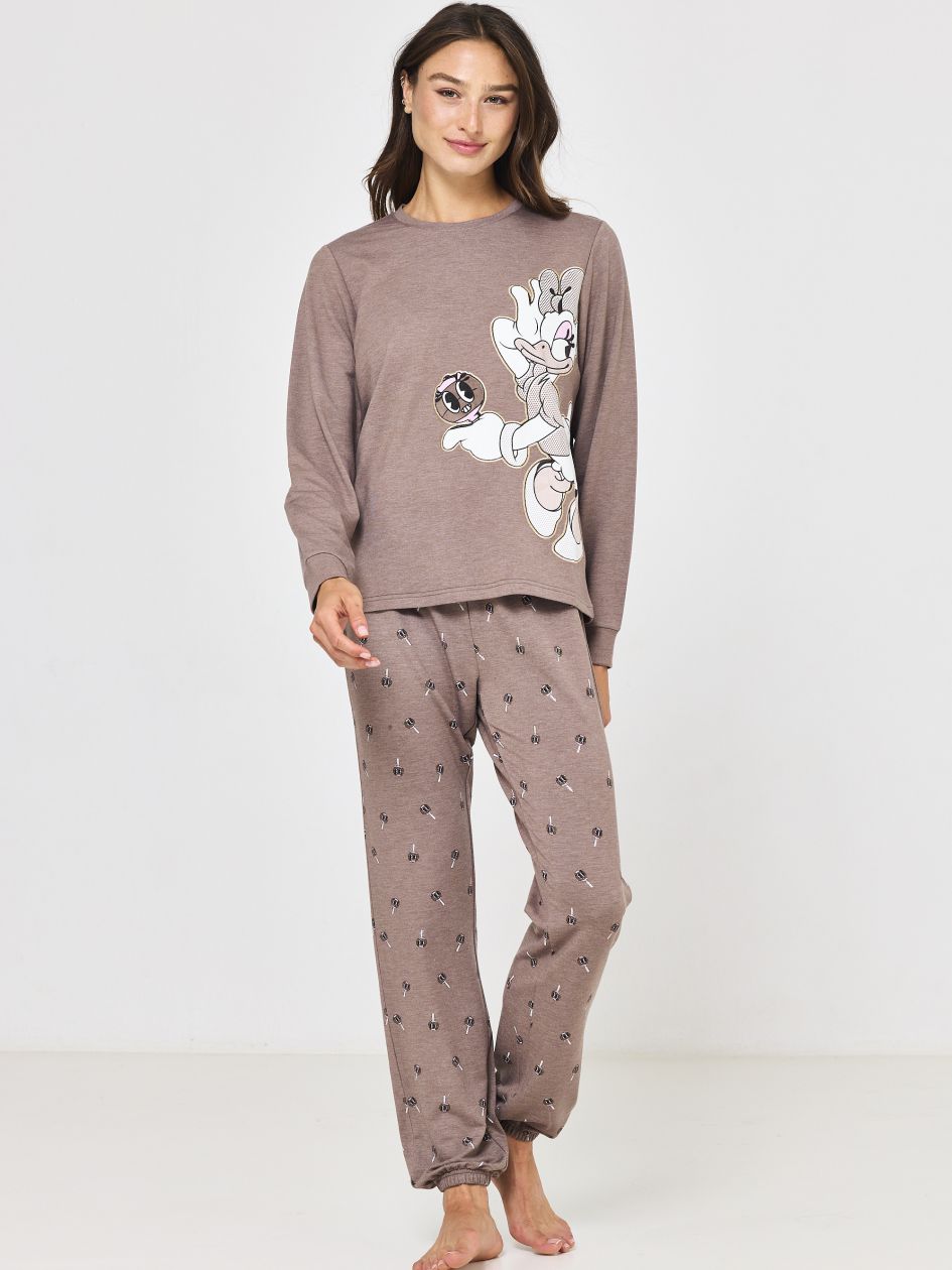 סט פיג’מה ארוכה דקה DAISY