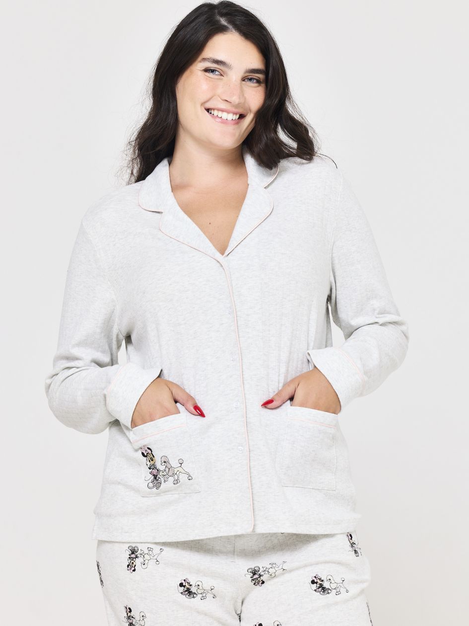 סט פיג’מה מכופתרת נעימה MINNIE