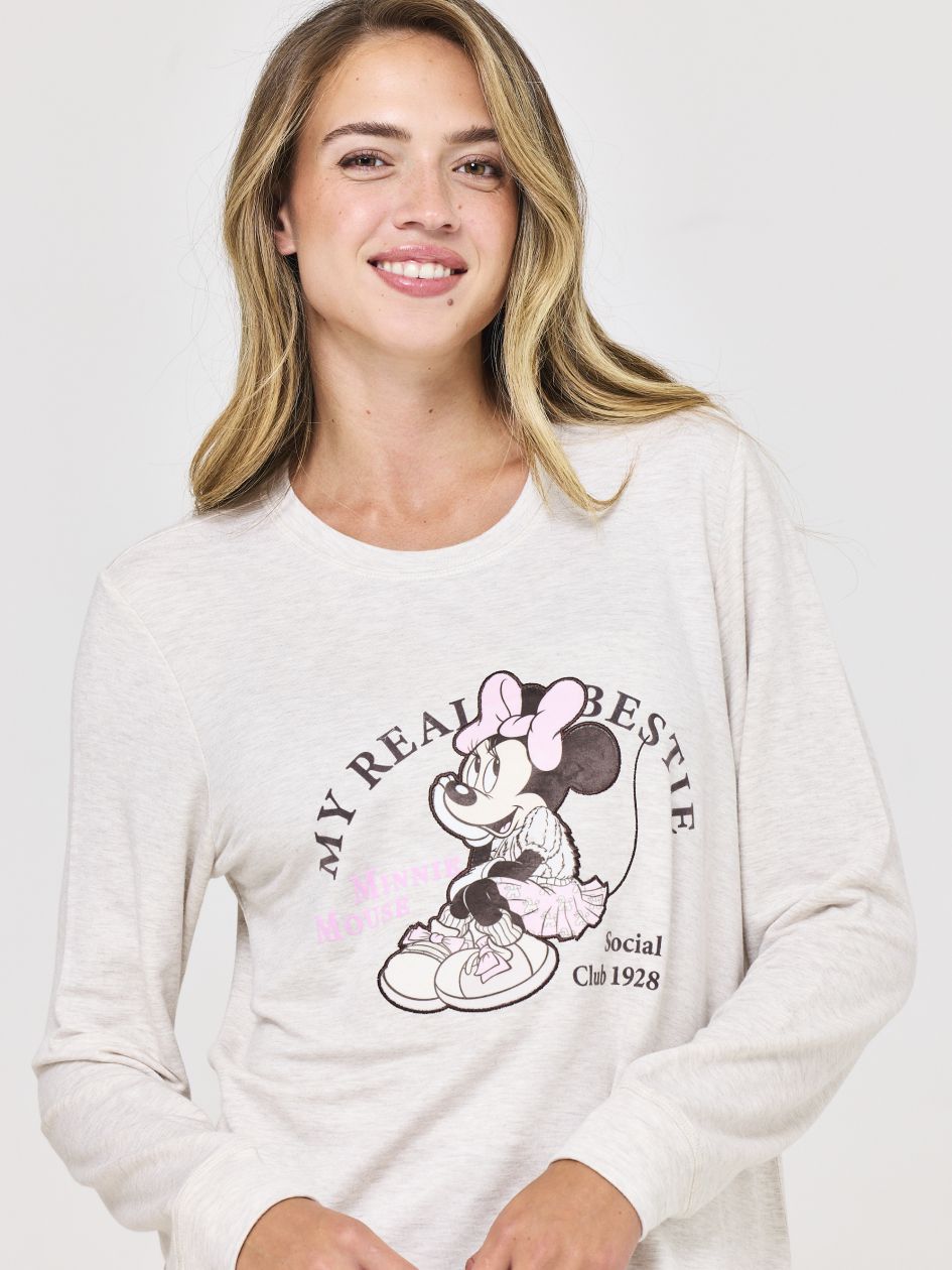 סט פיג’מה ארוכה דקה MICKEY