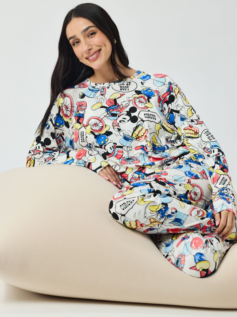 סט פיג’מה ארוכה MICKEY