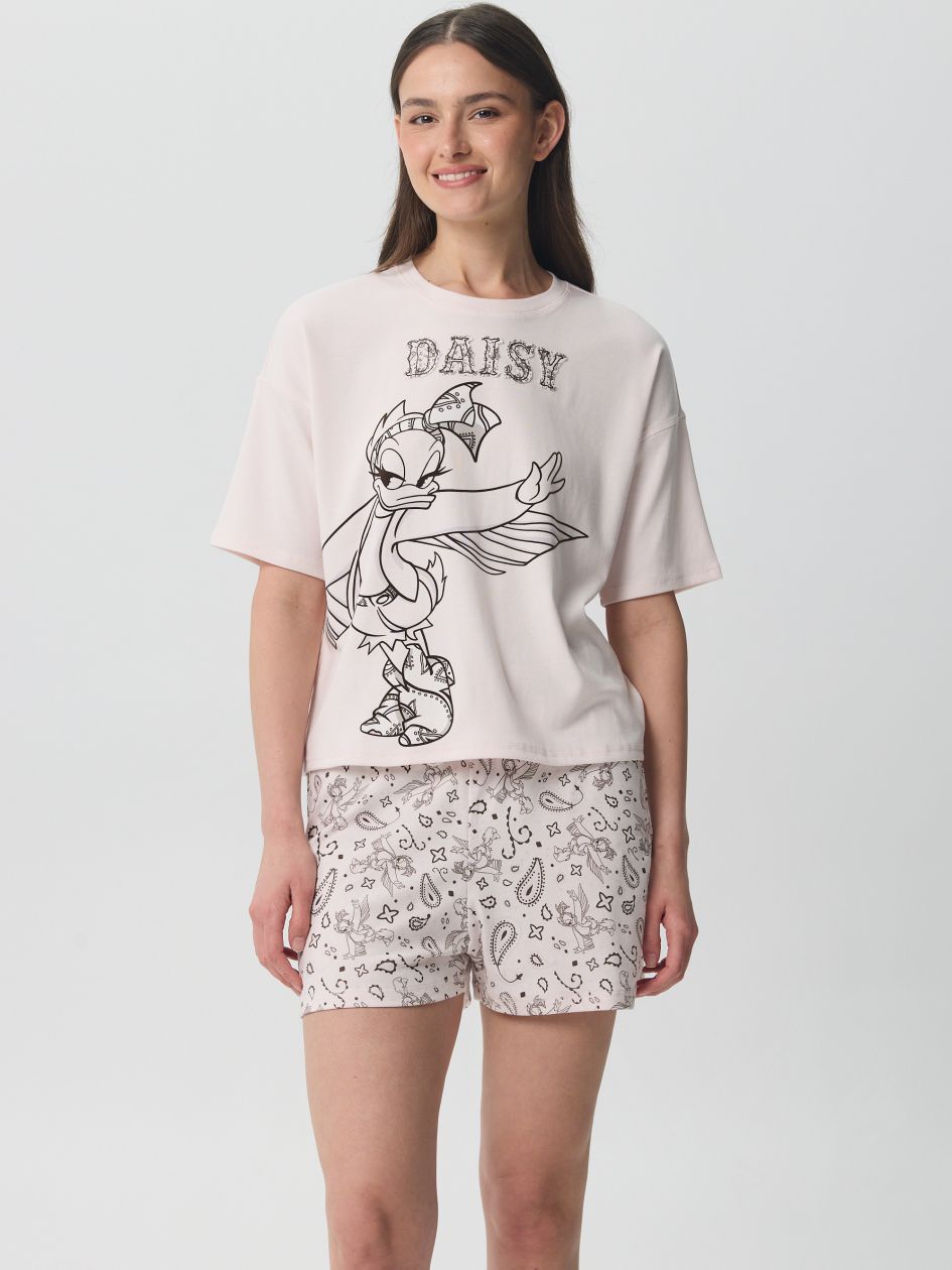סט פיג’מה קצרה ריב DAISY