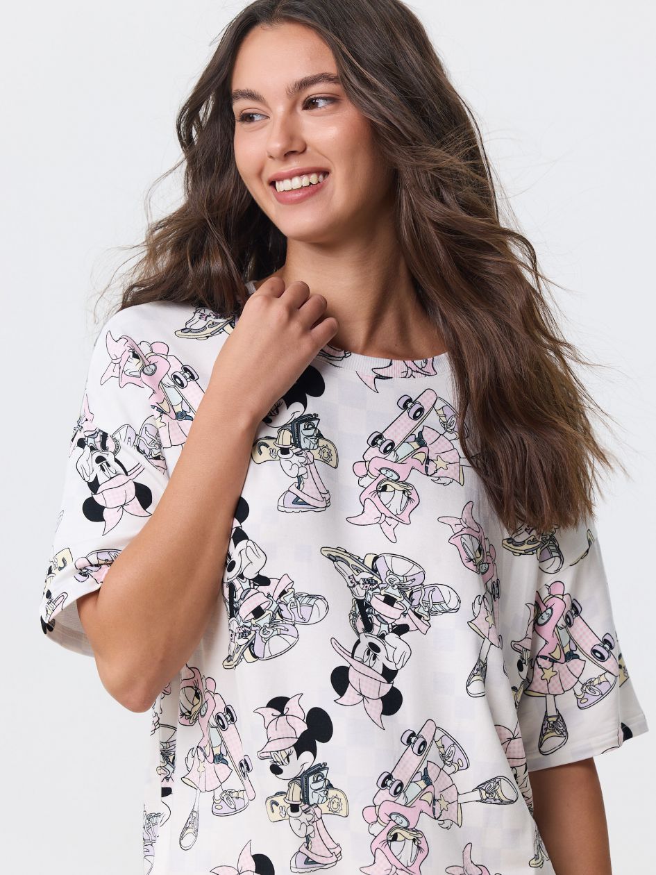 סט פיג’מה קצרה פרנץ’ טרי MICKEY AND FRIENDS