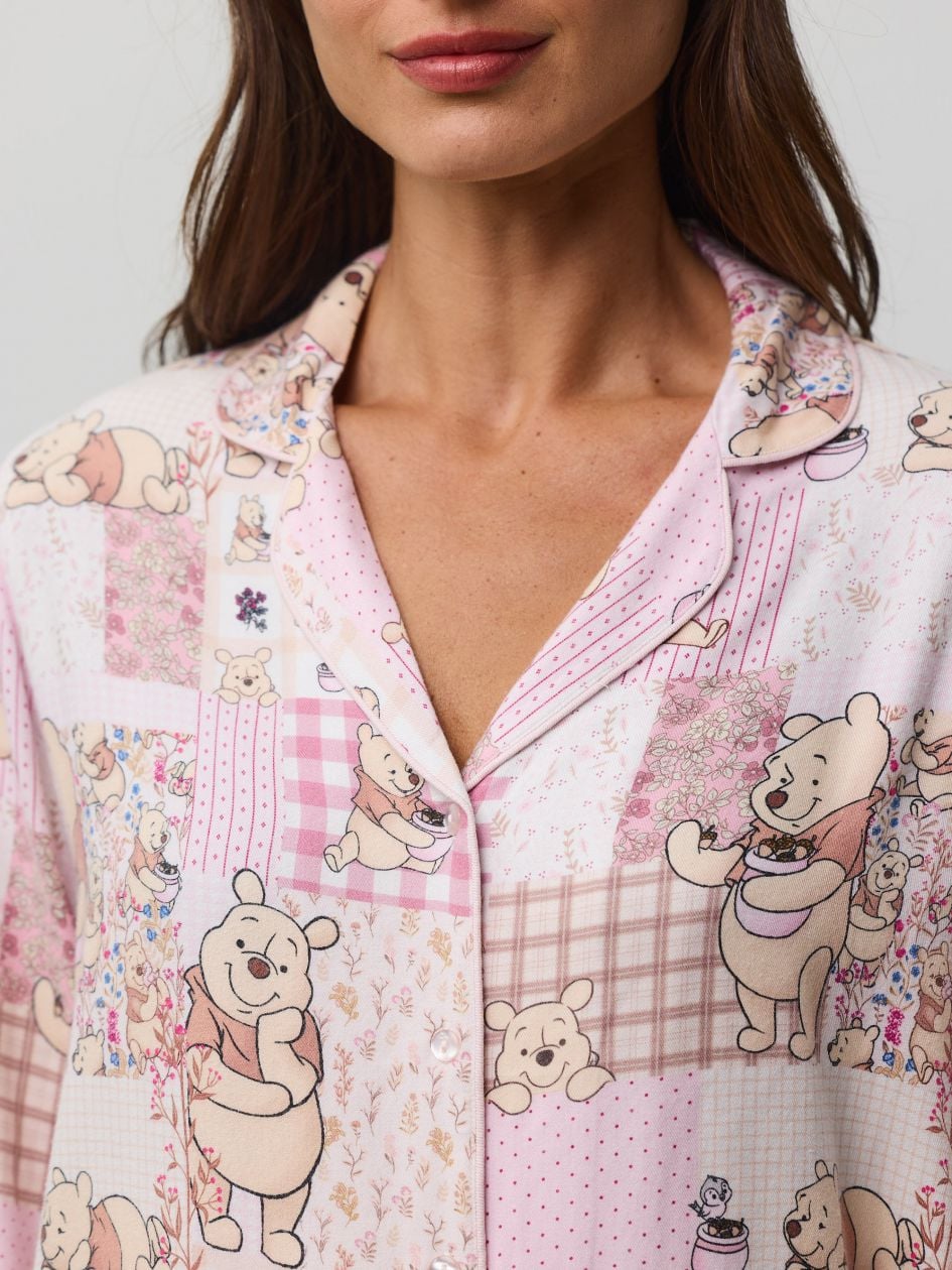 סט פיג’מה מכופתרת פלנל WINNIE THE POOH