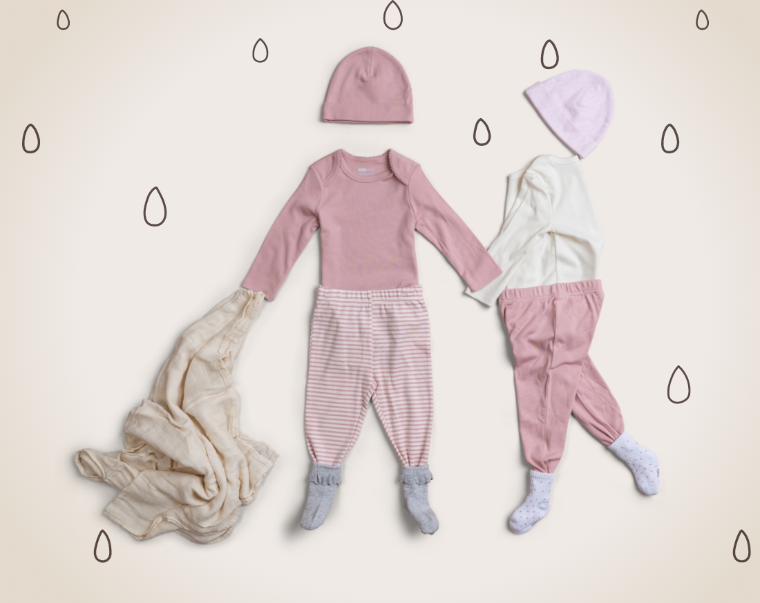 בייסקים לבנים לתינוקות