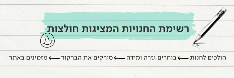 רשימת החנויות הפתוחות ביום העצמאות
